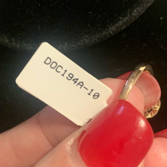 JTV NWT Morganite with White Zircon 18k Rose Gold Over Steeling Ring - Picture 6 of 6